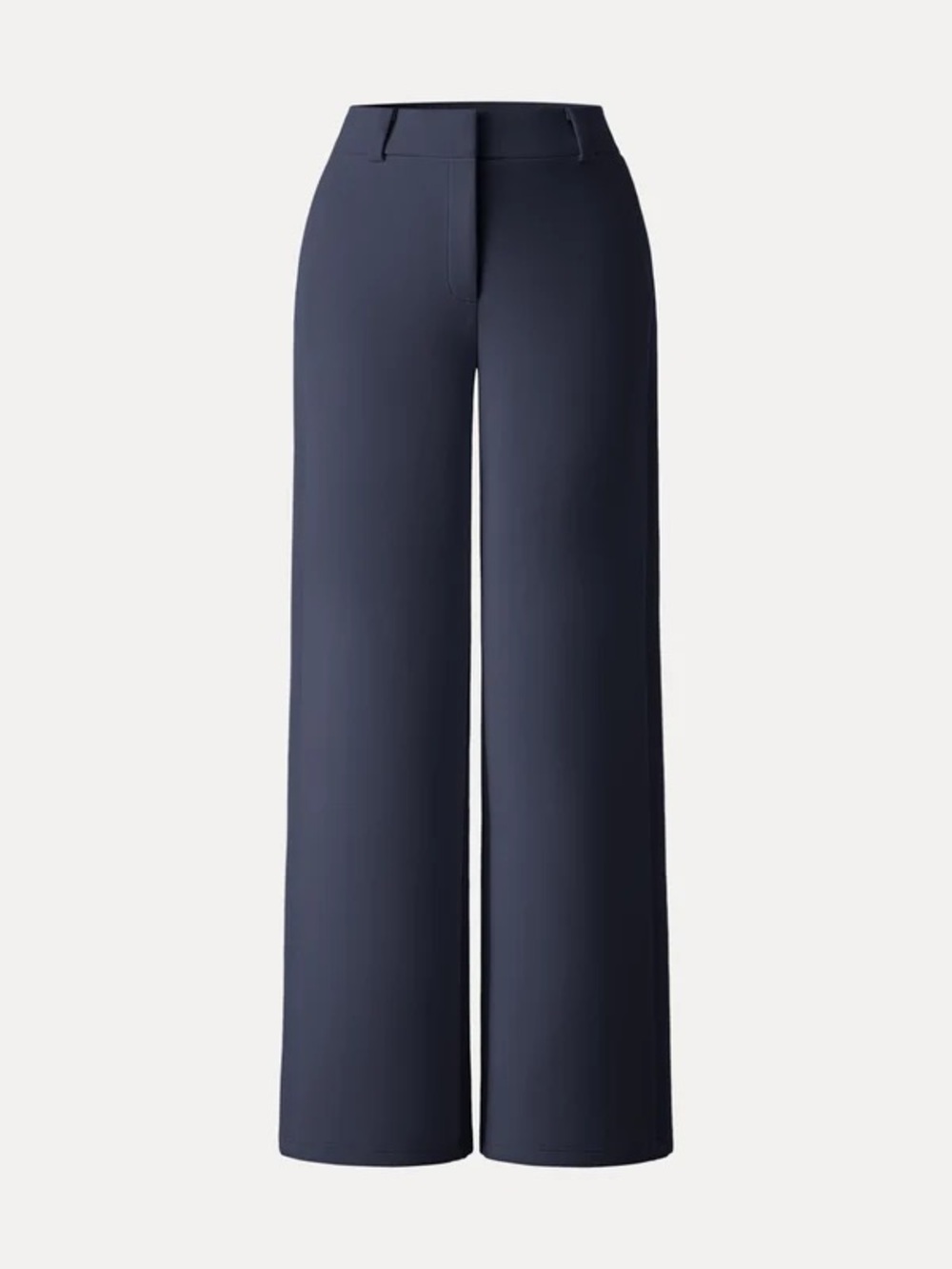OGL Stretchy Mid Rise Fly-Front Wide Leg Trouser